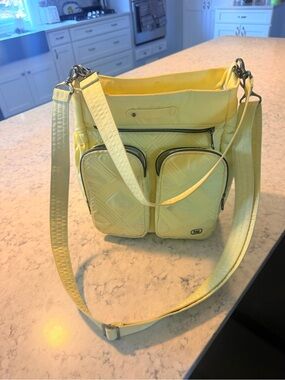 LUG Yellow Crossbody Organizer Bag - Lightweight Everyday Shoulder Bag